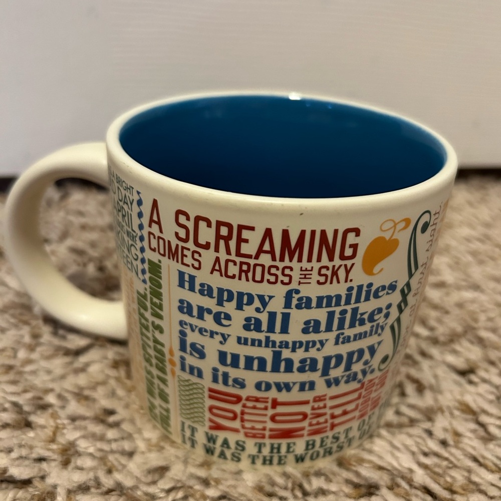 First Lines of Literature Coffee Mug 2016